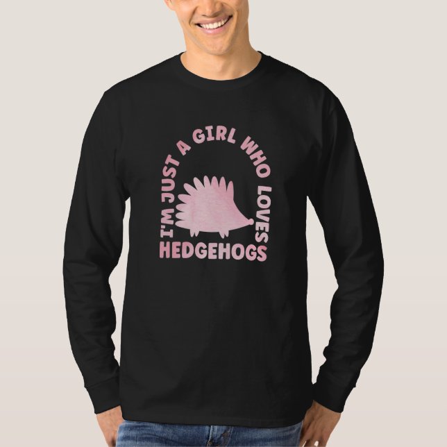 Cute Hedgehog Outfit for Hedgehog Lovers Apparel W T-Shirt (Front)