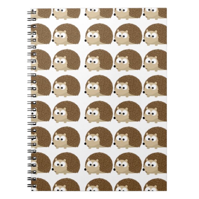 Cute Hedgehog pattern Notebook (Front)
