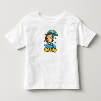 Cute Hedgehog Rain Ready Toddler T-Shirt