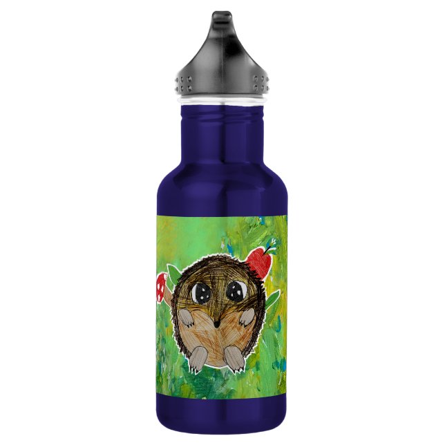 Cute Hedgehog Stainless Steel Water Bottle (Right)