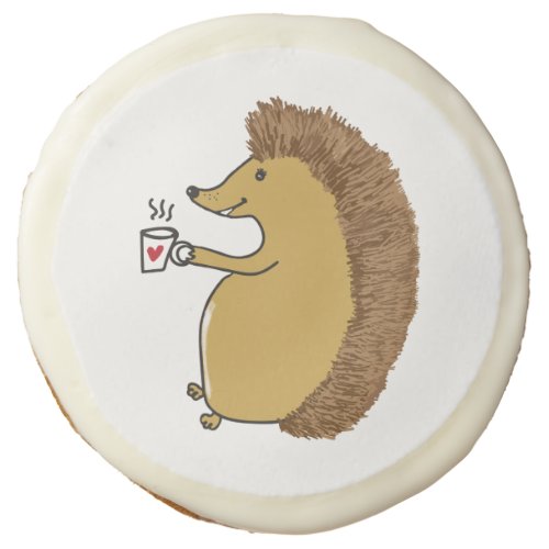 Cute Hedgehog Sugar Cookie