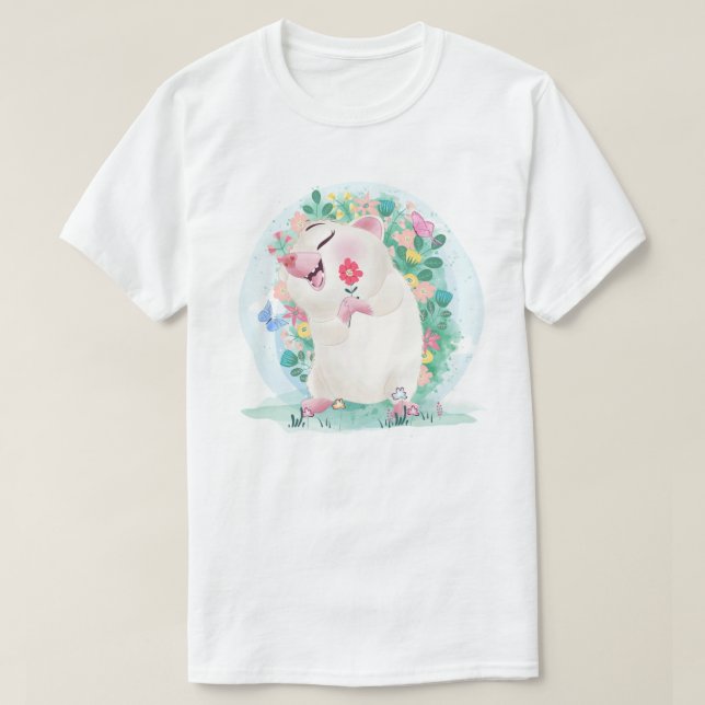 Cute Hedgehog Sweatshirt T-Shirt (Design Front)