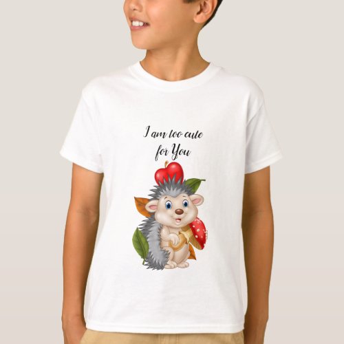 Cute hedgehog T_Shirt