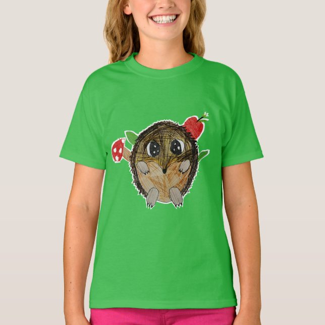 Cute Hedgehog T-Shirt (Front)