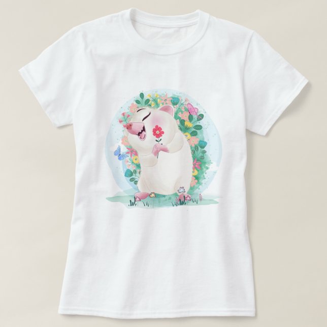 Cute Hedgehog T-Shirt (Design Front)