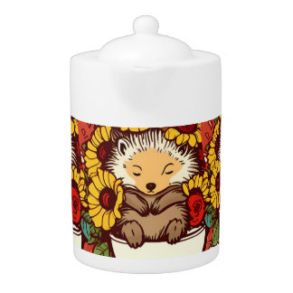 Cute Hedgehog Teapot