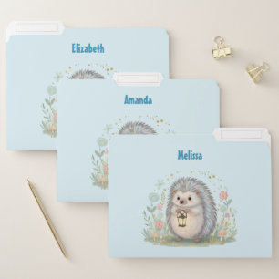 Cute Hedgehog with Lantern File Folder