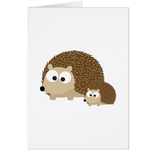 Cute Hedgehogs Cards (Front)