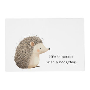 Cute Hedgehogs Placemat