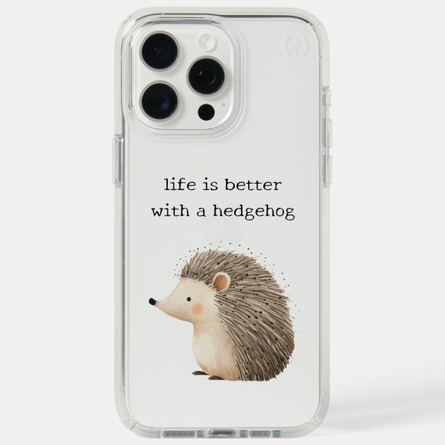 Cute Hedgehogs Speck iPhone Case (Front (White Titanium))