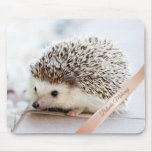 Cute Hedgehoog Monogram  Mouse Pad at Zazzle