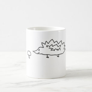Cute Hedghehog and Mushroom Mug