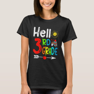 Cute Hello 3rd Grade Back To School First Day Of S T-Shirt