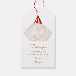 Cute Hello Baby Cloud Baby Shower Gift Tags