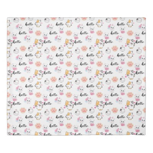 cute hello kitty     duvet cover