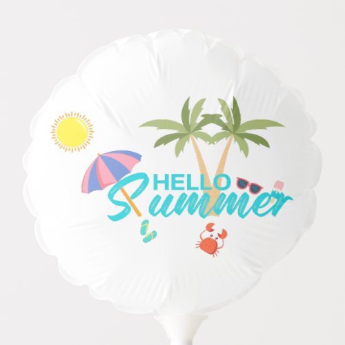 Cute Hello Summer Balloon