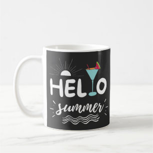 Cute Hello Summer Beach Coffee Mug
