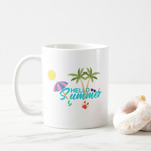 Cute Hello Summer Coffee Mug