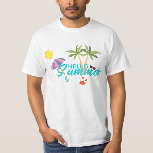 Cute Hello Summer T_Shirt