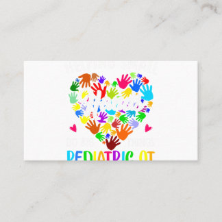 Cute Helping Small Hands OT Pediatric Occupational Business Card