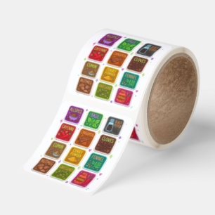 Cute Herb & Spice Jar Label Sticker Sheet