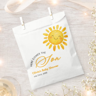 Cute Here Comes the Sun Baby Shower Favor Bag