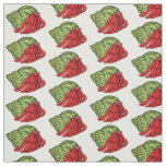 Cute hermit crab cartoon illustration fabric