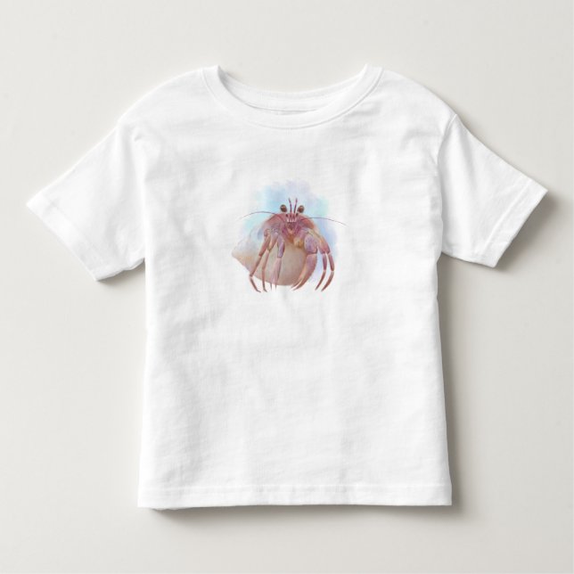 Cute hermit crab sketch toddler t-shirt (Front)