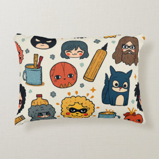 cute heroes accent pillow