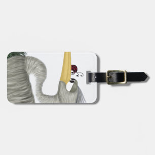 Cute Heron and Ladybug Luggage Tag