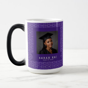 Cute Hexagon Print Commencement Exercise Color Morph Mug