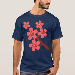 Cute Hibiscus Floral T-Shirt