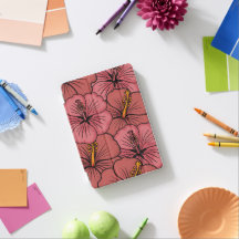 Cute hibiscus pattern monogram