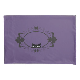 Cute Hiding Cat Pillow Case