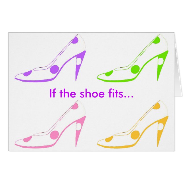 Cute High Heel Shoes Cards (Front Horizontal)