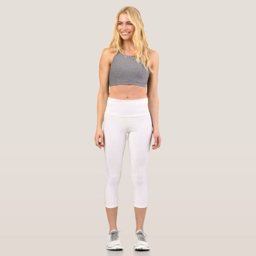 CUTE High Waisted Capris _ White