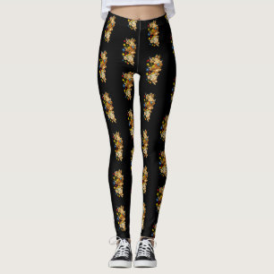Cute Highland Cow Autism Awareness Puzzle Piece Leggings