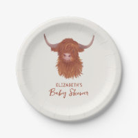 Cute Highland Cow Baby Shower