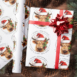 Cute Highland Cow Festive Farm Merry Christmas Wrapping Paper Sheets<br><div class="desc">Looking for an adorable and unique way to send your Christmas greetings this year? Look no further than our highland cow and calf Christmas cards! Featuring a cute and festive design, these cards are perfect for cow lovers, country, and western enthusiasts alike. Each card features a highland cow wearing a...</div>