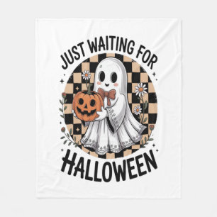 Cute Highland Cow Halloween (2) Fleece Blanket