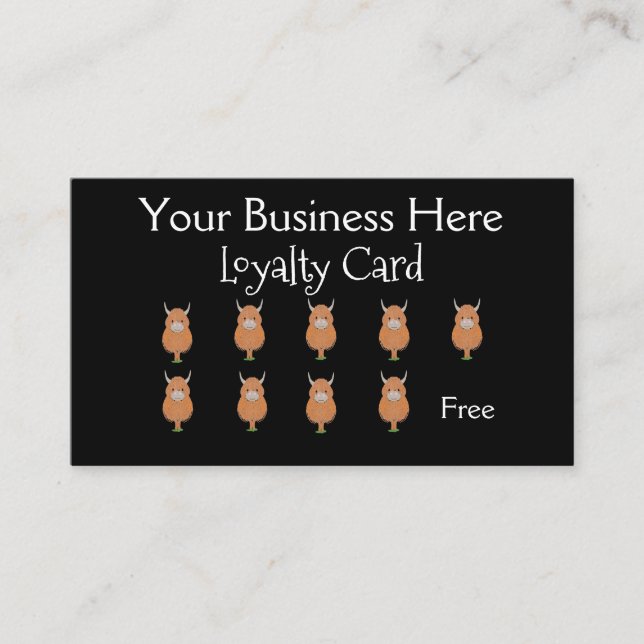 Cute Highland Cow Loyalty (Front)
