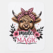 Cute Highland Cow Made of Magic