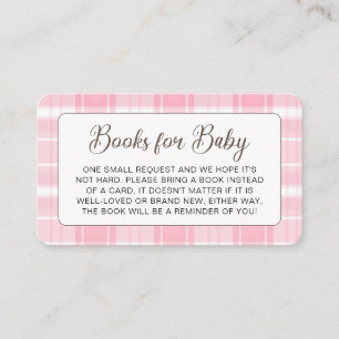 Cute Highland Cow Pink Baby Shower Enclosure Card