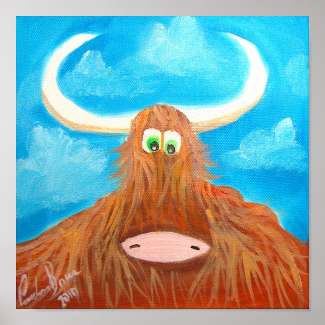 CUTE HIGHLAND COW POSTER (Front)