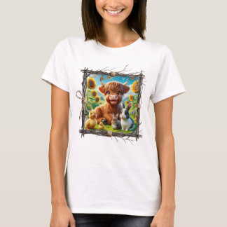 Cute Highland Cow Shirt – Cozy Country Farm Vibes
