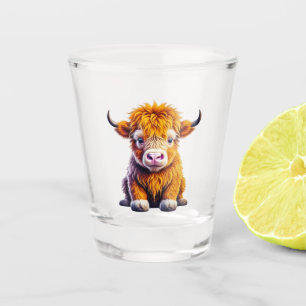 Cute Highland Cow Shot Glass