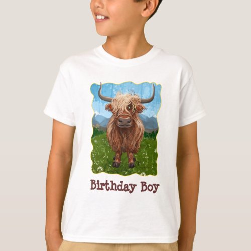 Cute Highland Cow T_Shirt