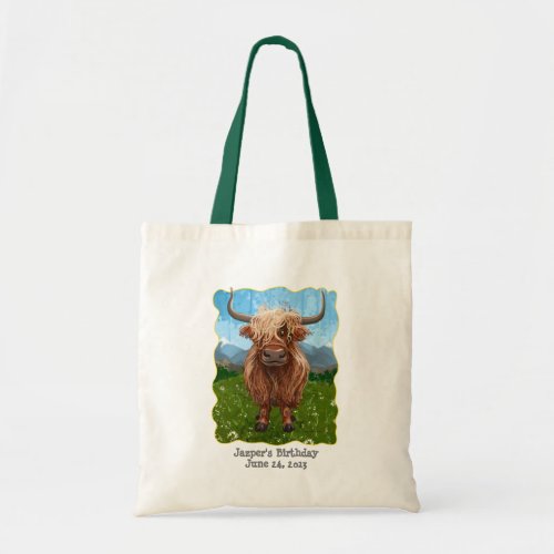 Cute Highland Cow Tote Bag