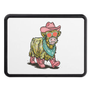 Cute Highland Cow , Western Hitch Cover