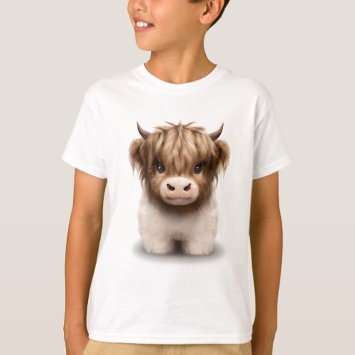 Cute Highlands Scottish Cow T_Shirt